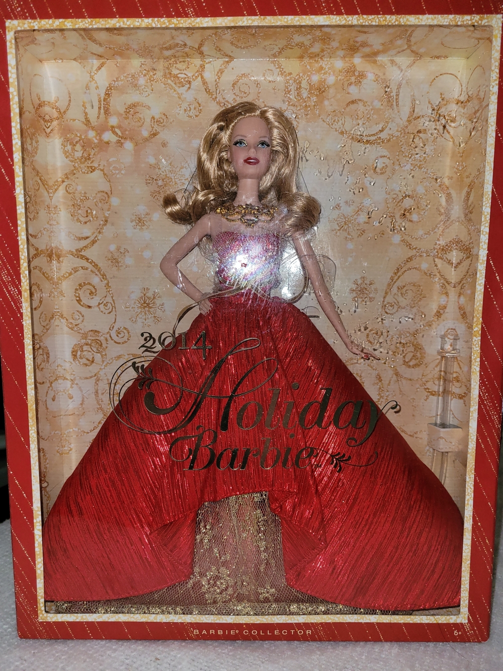 Mattel Barbie Collector 2014 Holiday Barbie in Red Gown